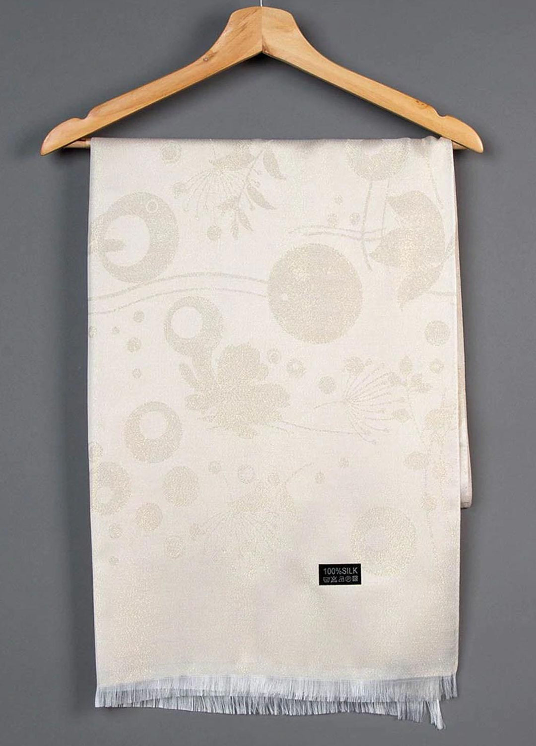 Abaya pk  Silk  Hijab ABA22SH Off-White Sheen Hijab - Pashmina Hijabs