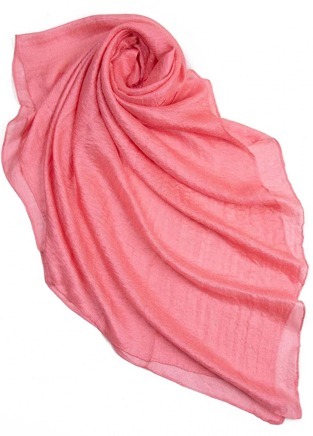 Abaya pk  Silk  Hijab ABA22SH Pink Tulle Hijab - Pashmina Hijabs