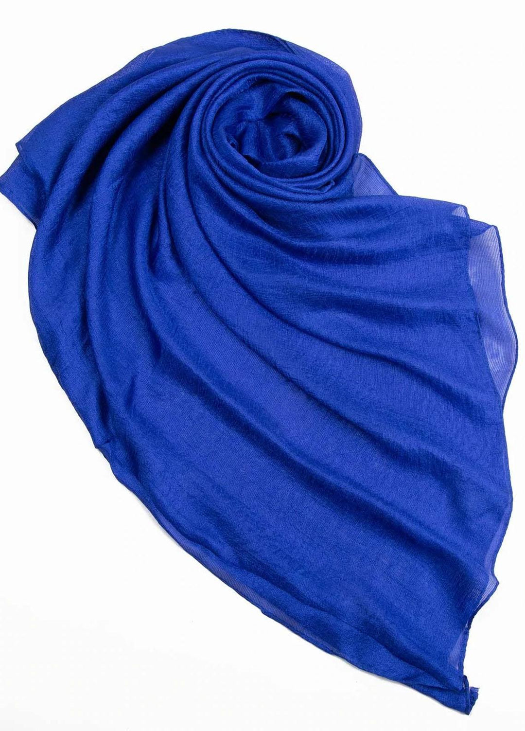 Abaya pk  Silk  Hijab ABA22SH Royal Blue Tulle Hijab - Pashmina Hijabs
