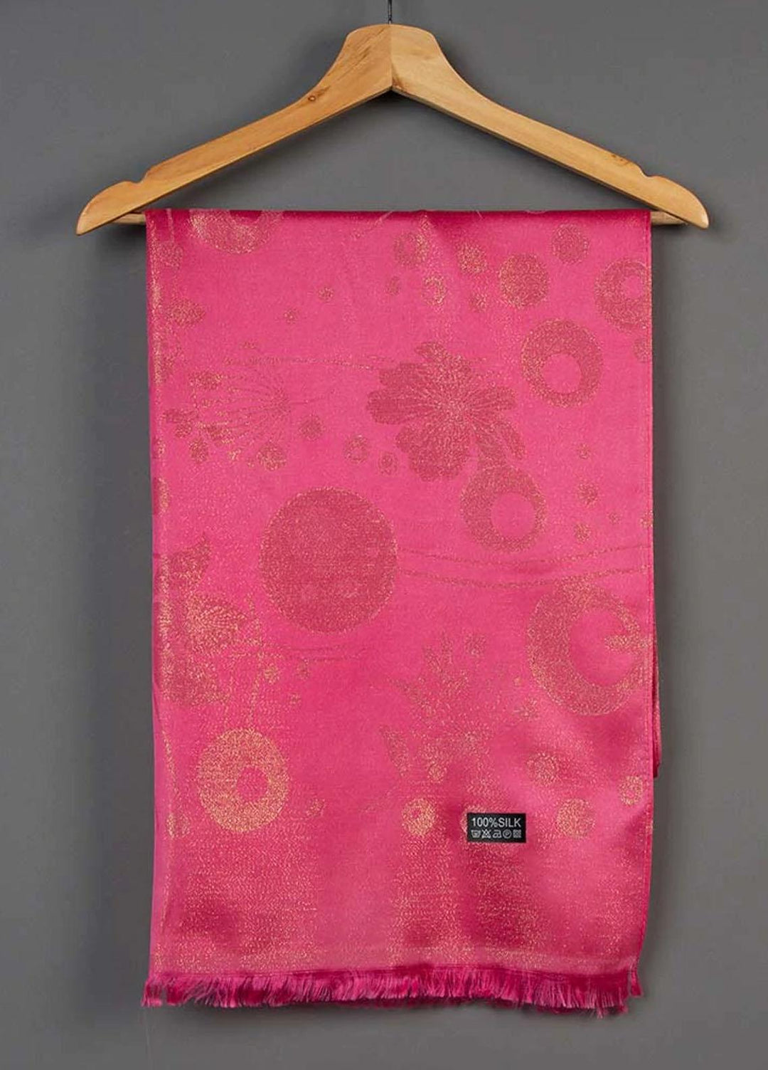 Abaya pk  Silk  Hijab ABA22SH Shocking Pink Sheen Hijab - Pashmina Hijabs