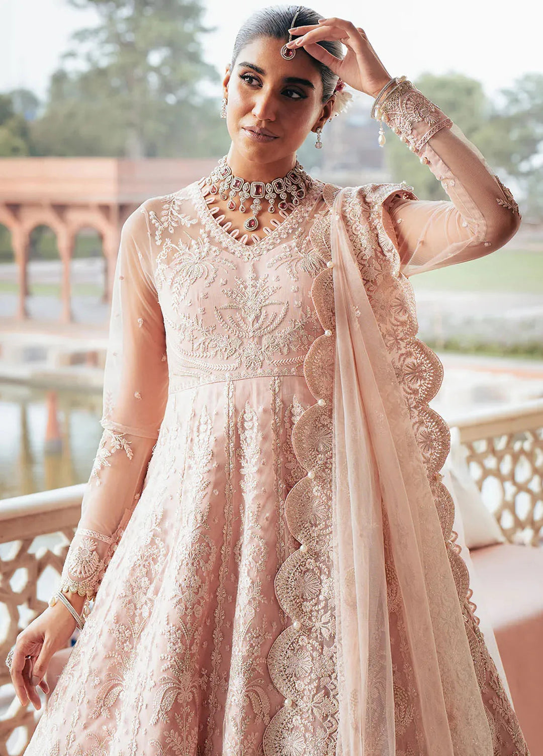 Silsila by Saad Shaikh Embroidered Net Suits Unstitched 4 Piece SSK24SL Azela - Festive Collection