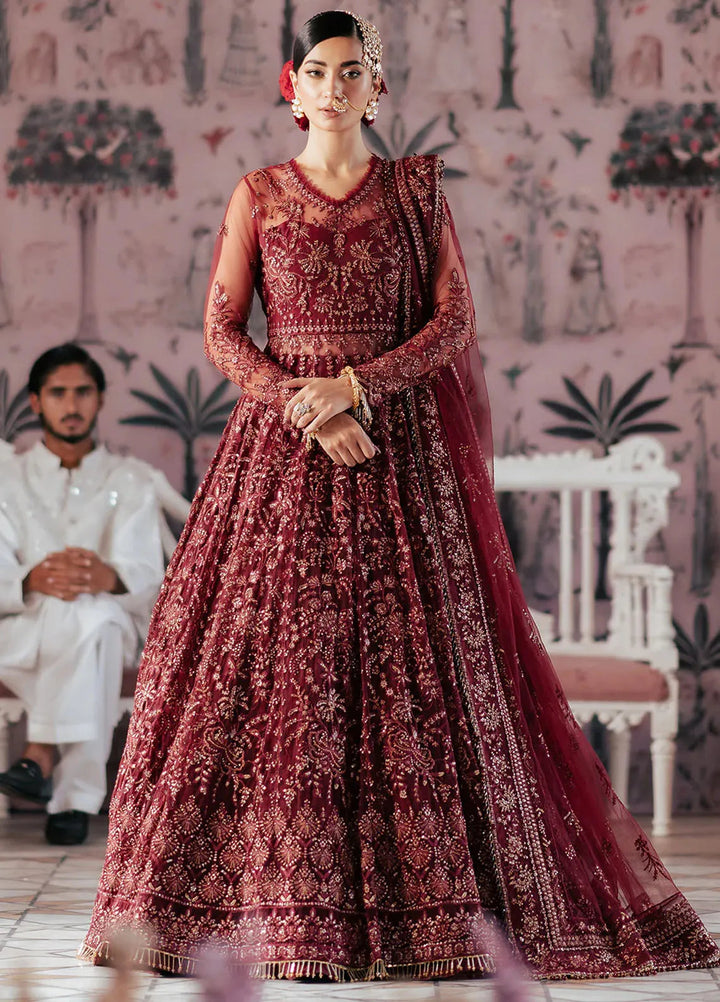 Silsila by Saad Shaikh Embroidered Net Suits Unstitched 4 Piece SSK24SL Elaila - Festive Collection