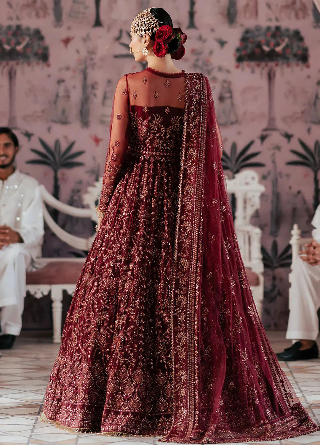 Silsila by Saad Shaikh Embroidered Net Suits Unstitched 4 Piece SSK24SL Elaila - Festive Collection