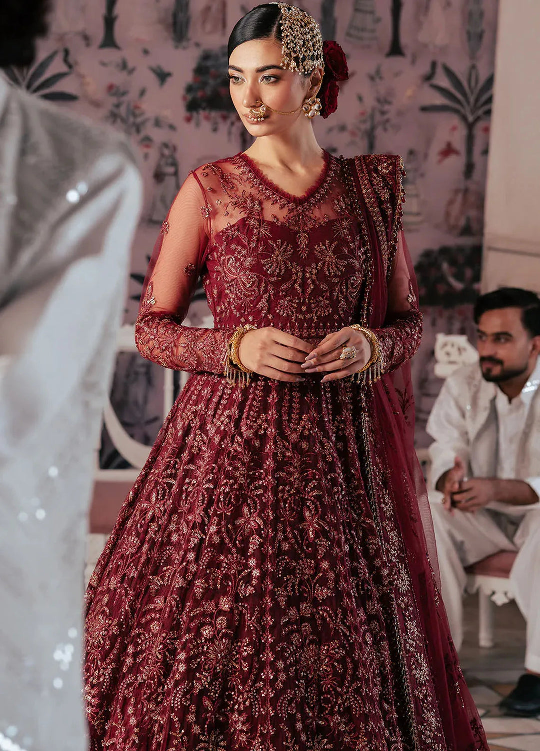 Silsila by Saad Shaikh Embroidered Net Suits Unstitched 4 Piece SSK24SL Elaila - Festive Collection