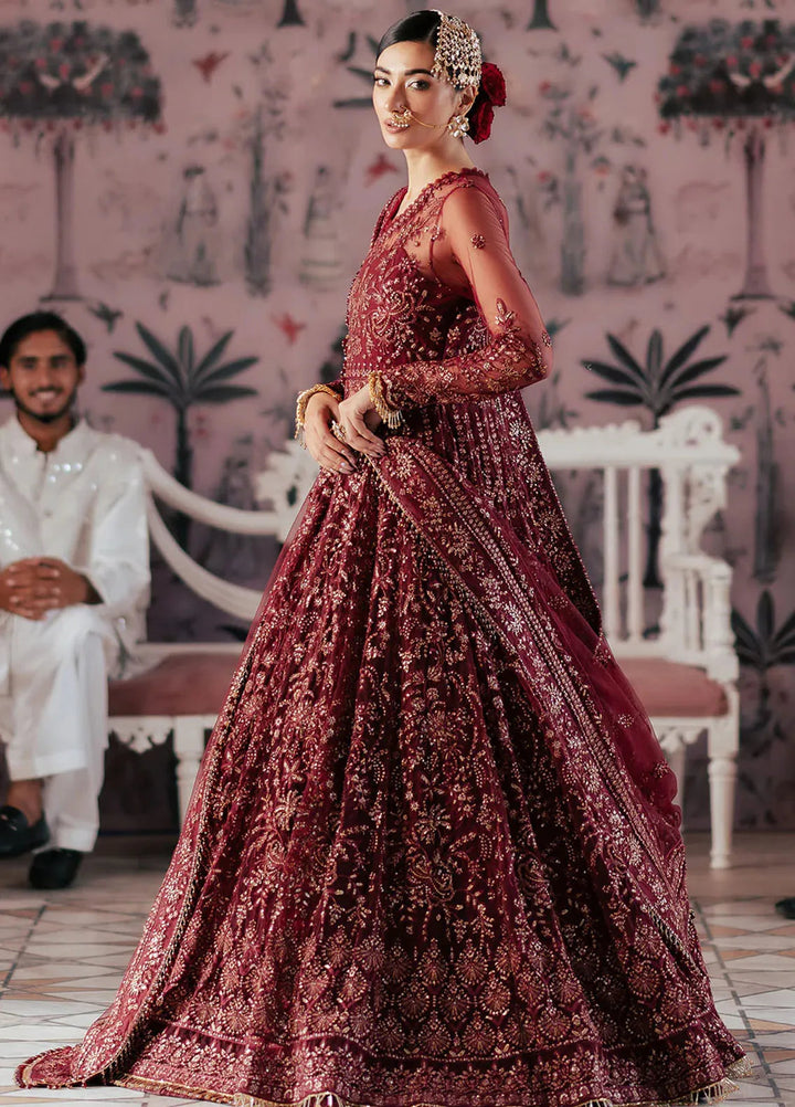 Silsila by Saad Shaikh Embroidered Net Suits Unstitched 4 Piece SSK24SL Elaila - Festive Collection