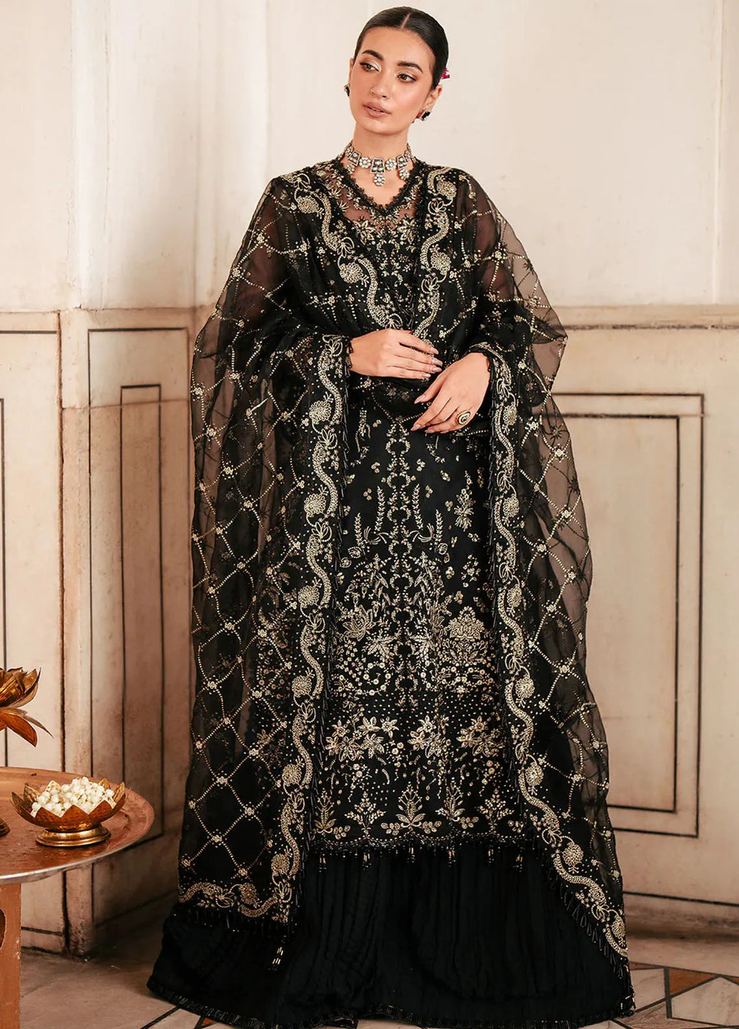 Silsila by Saad Shaikh Embroidered Organza Suits Unstitched 4 Piece SSK24SL Amaya - Festive Collection