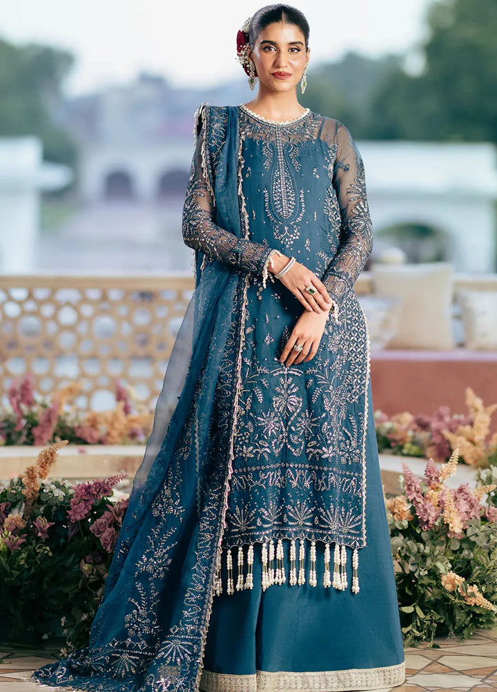 Silsila by Saad Shaikh Embroidered Organza Suits Unstitched 4 Piece SSK24SL Evara - Festive Collection