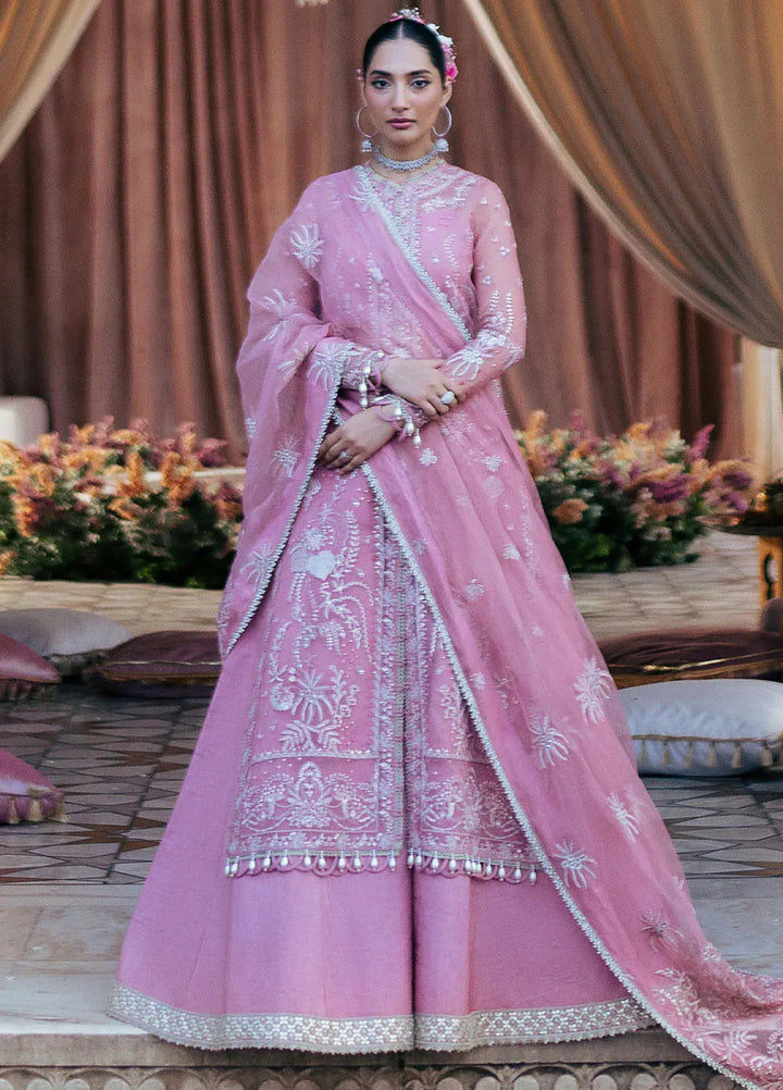 Silsila by Saad Shaikh Embroidered Organza Suits Unstitched 4 Piece SSK24SL Leya - Festive Collection