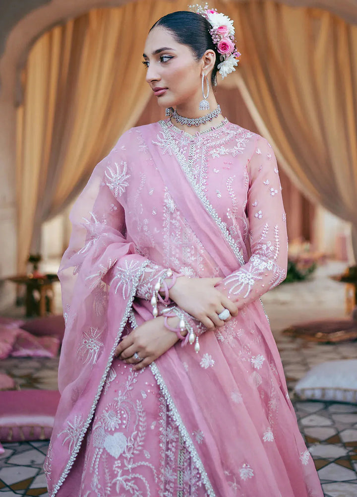 Silsila by Saad Shaikh Embroidered Organza Suits Unstitched 4 Piece SSK24SL Leya - Festive Collection