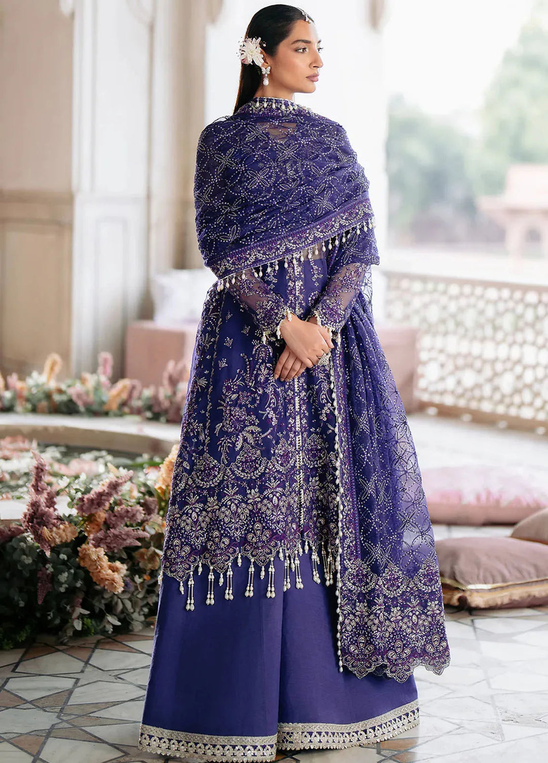 Silsila by Saad Shaikh Embroidered Organza Suits Unstitched 4 Piece SSK24SL Onara - Festive Collection