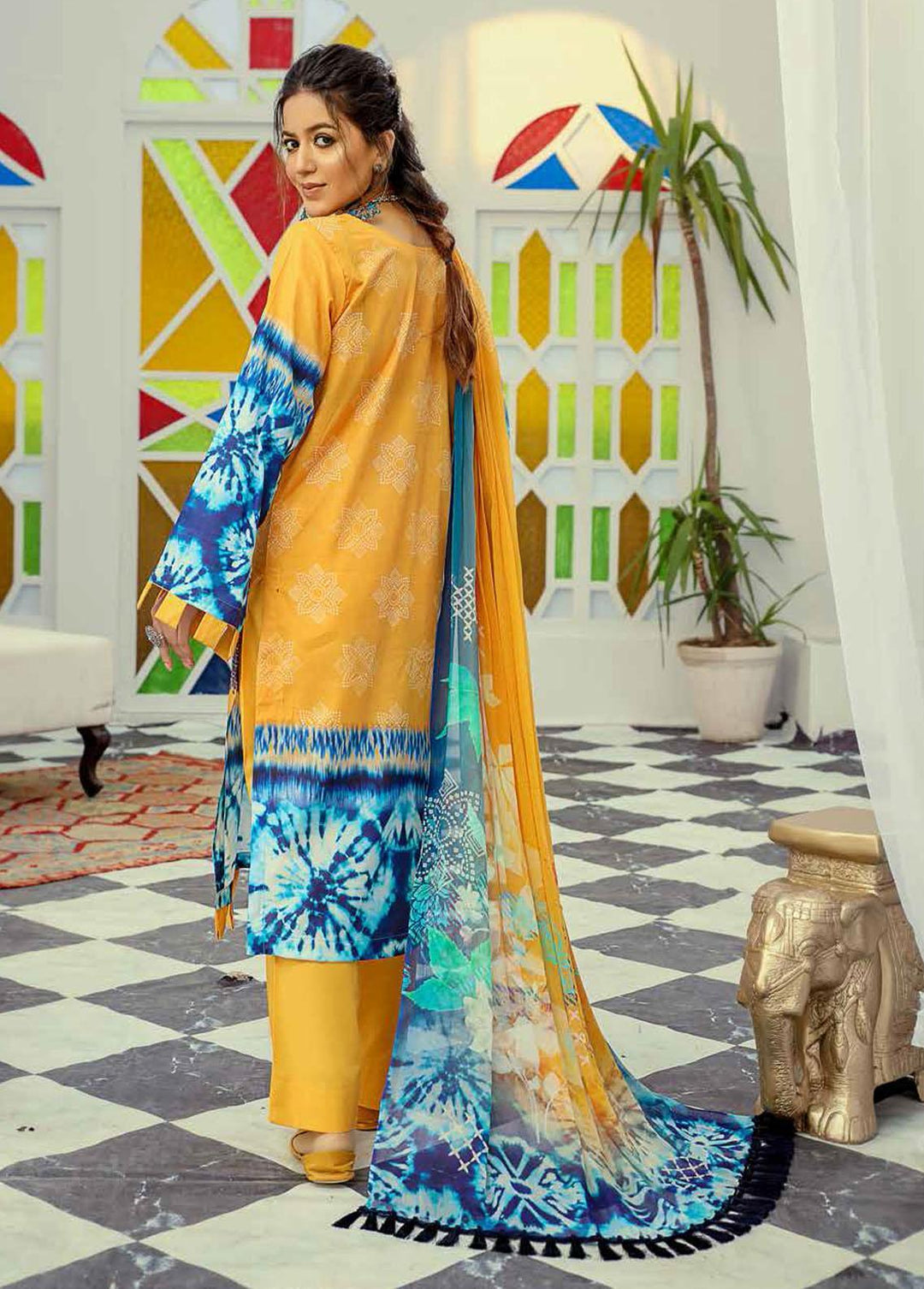 Silver Series By Riaz Arts Embroidered Lawn Suits Unstitched 3 Piece RA22SS 01 - Summer Collection