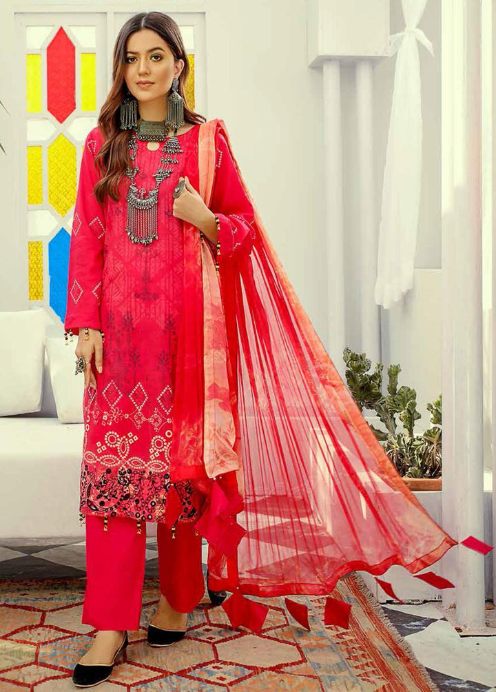 Silver Series By Riaz Arts Embroidered Lawn Suits Unstitched 3 Piece RA22SS 05 - Summer Collection