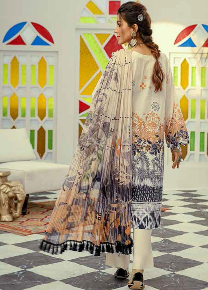 Silver Series By Riaz Arts Embroidered Lawn Suits Unstitched 3 Piece RA22SS 06 - Summer Collection