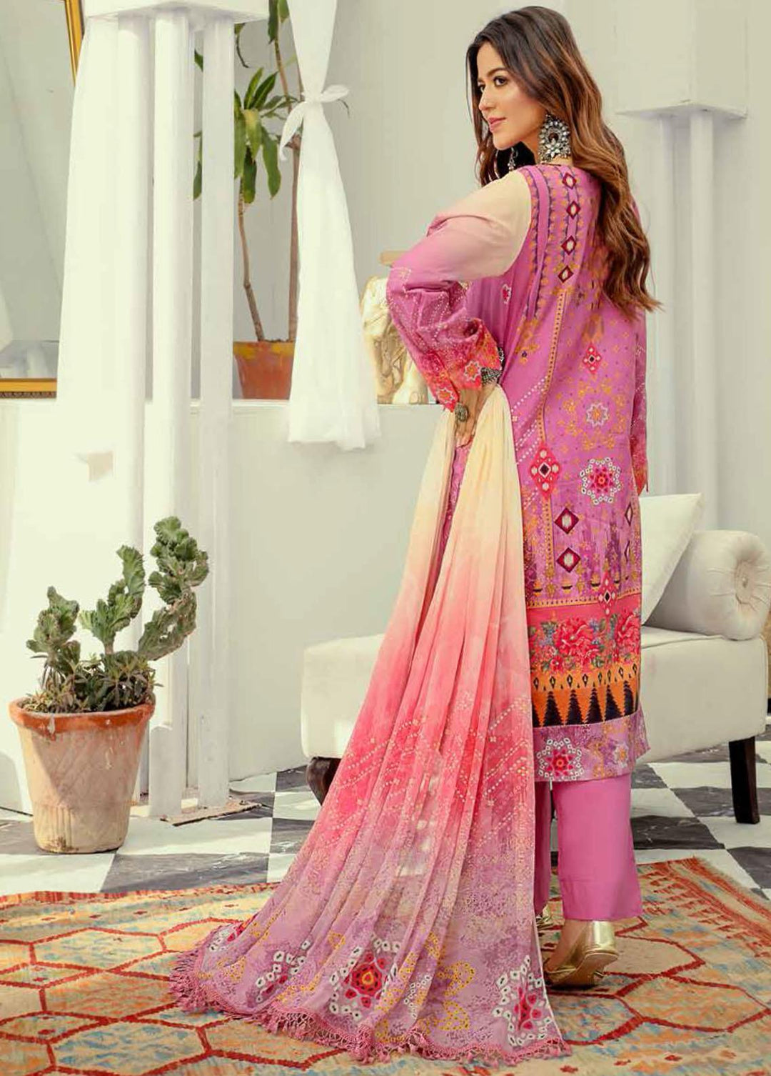 Silver Series By Riaz Arts Embroidered Lawn Suits Unstitched 3 Piece RA22SS 07 - Summer Collection