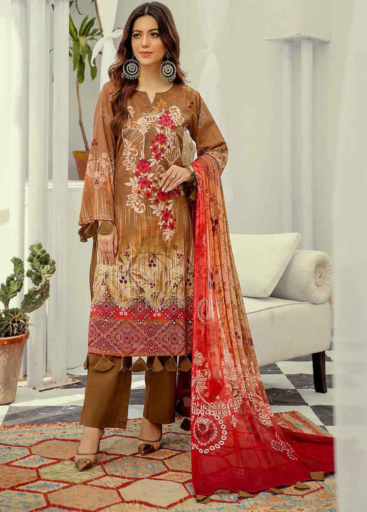 Silver Series By Riaz Arts Embroidered Lawn Suits Unstitched 3 Piece RA22SS 08 - Summer Collection