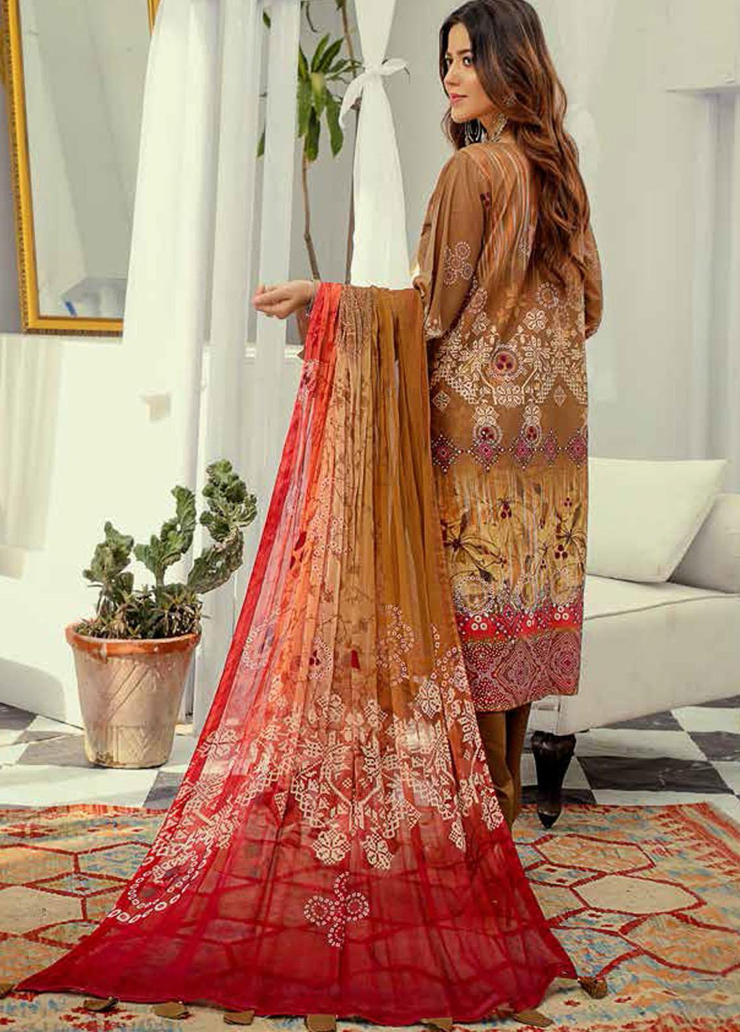 Silver Series By Riaz Arts Embroidered Lawn Suits Unstitched 3 Piece RA22SS 08 - Summer Collection