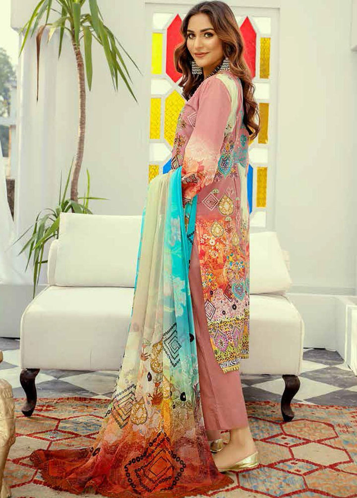 Silver Series By Riaz Arts Embroidered Lawn Suits Unstitched 3 Piece RA22SS 09 - Summer Collection