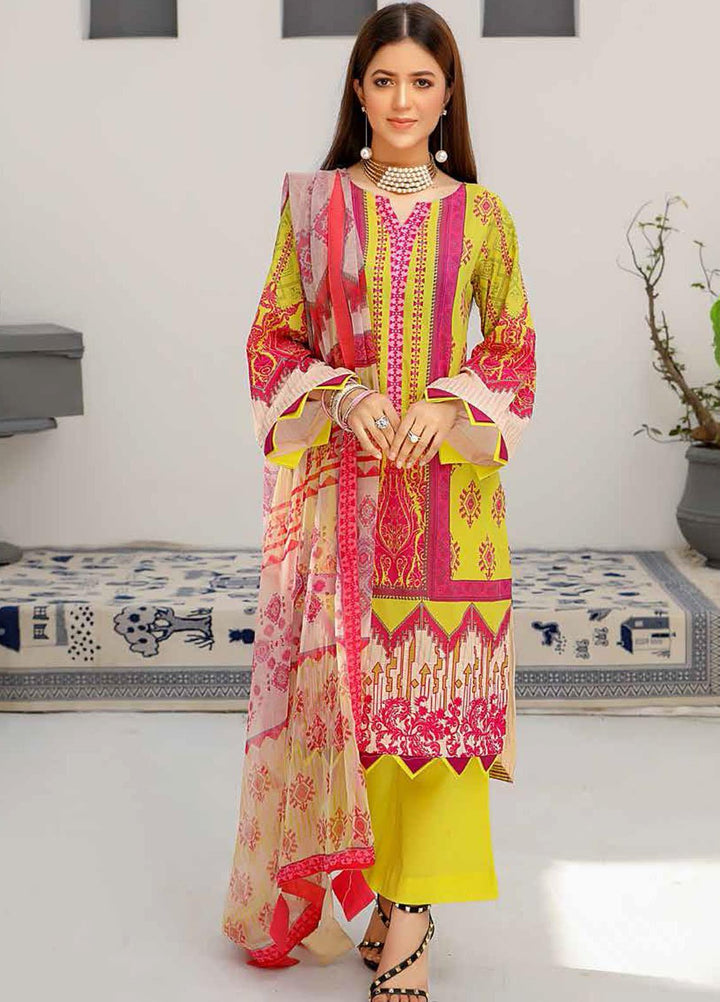Silver Series by Riaz Arts Embroidered Lawn Suits Unstitched 3 Piece RA21SL SS-07 - Summer Collection