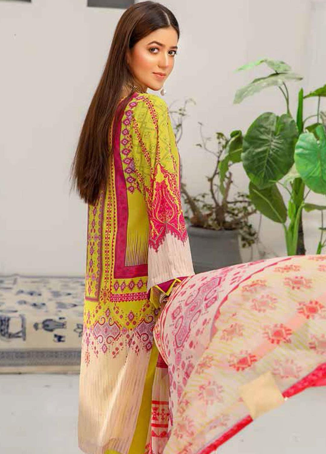 Silver Series by Riaz Arts Embroidered Lawn Suits Unstitched 3 Piece RA21SL SS-07 - Summer Collection