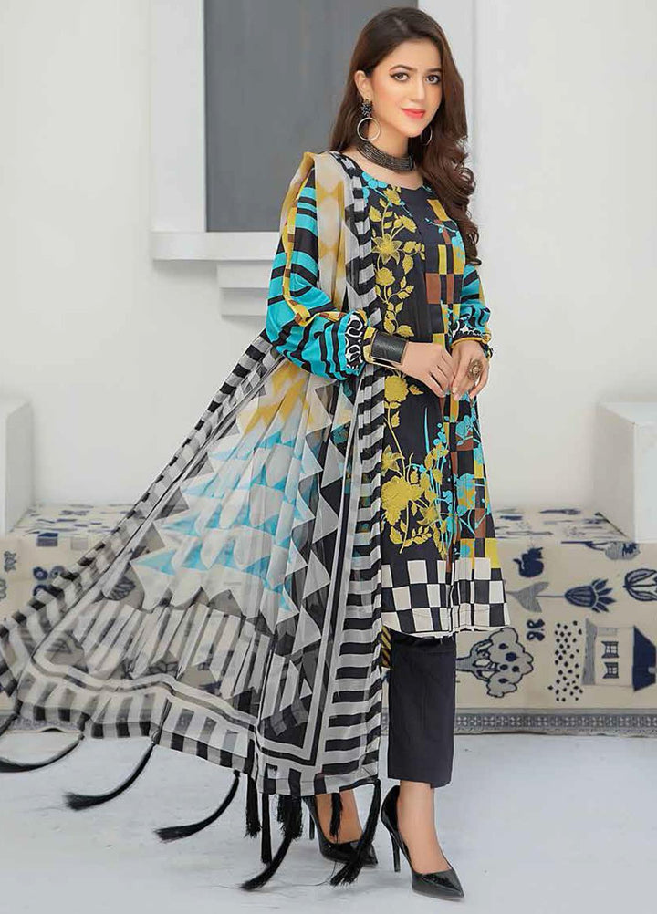 Silver Series by Riaz Arts Embroidered Lawn Suits Unstitched 3 Piece RA21SL SS-08 - Summer Collection