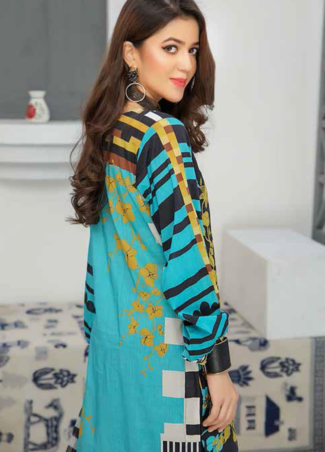 Silver Series by Riaz Arts Embroidered Lawn Suits Unstitched 3 Piece RA21SL SS-08 - Summer Collection