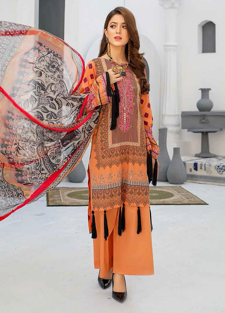 Silver Series by Riaz Arts Embroidered Lawn Suits Unstitched 3 Piece RA21SL SS-09 - Summer Collection
