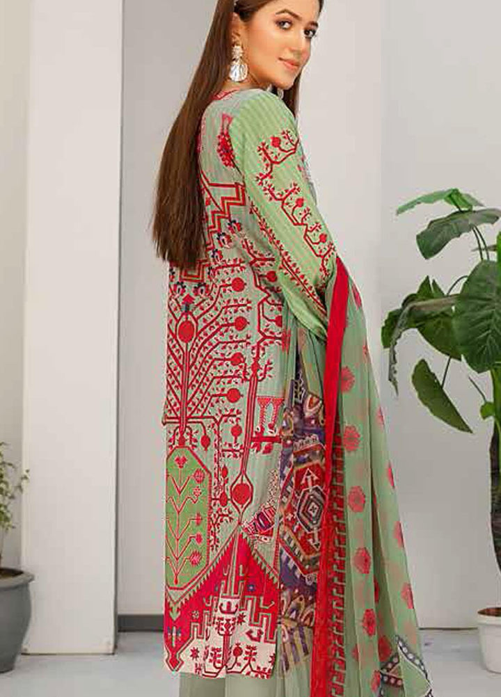 Silver Series by Riaz Arts Embroidered Lawn Suits Unstitched 3 Piece RA21SL SS-14 - Summer Collection