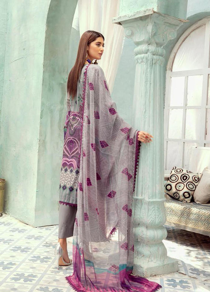 Silver Series by Riaz Arts Embroidered Lawn Suits Unstitched 3 Piece RA21SS 03 - Summer Collection