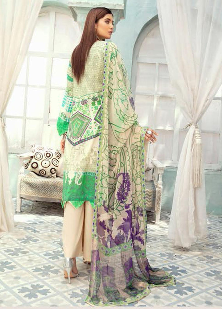 Silver Series by Riaz Arts Embroidered Lawn Suits Unstitched 3 Piece RA21SS 05 - Summer Collection