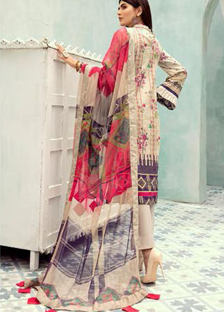 Silver Series by Riaz Arts Embroidered Lawn Suits Unstitched 3 Piece RA21SS 07 - Summer Collection