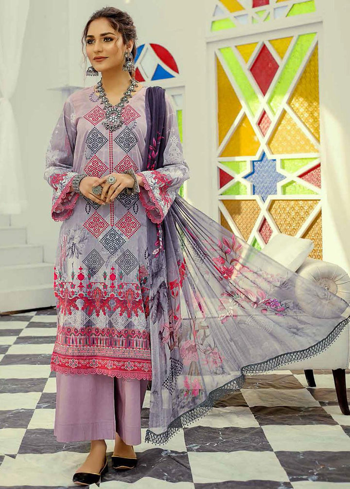 Silver Series By Riaz Arts Embroidered Lawn Suits Unstitched 3 Piece RA22SS 03 - Summer Collection