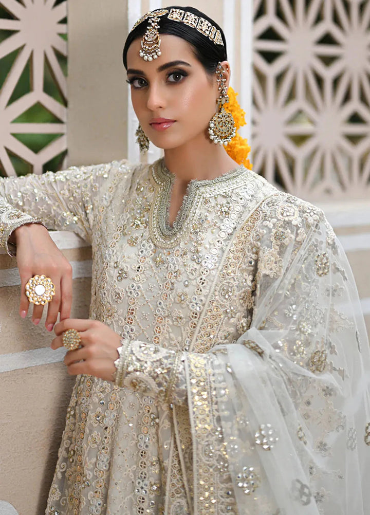 Singhar By Qalamkar Embroidered Chiffon Suit Unstitched 3 Piece QLM24SW RF-03 Bahar - Luxury Collection