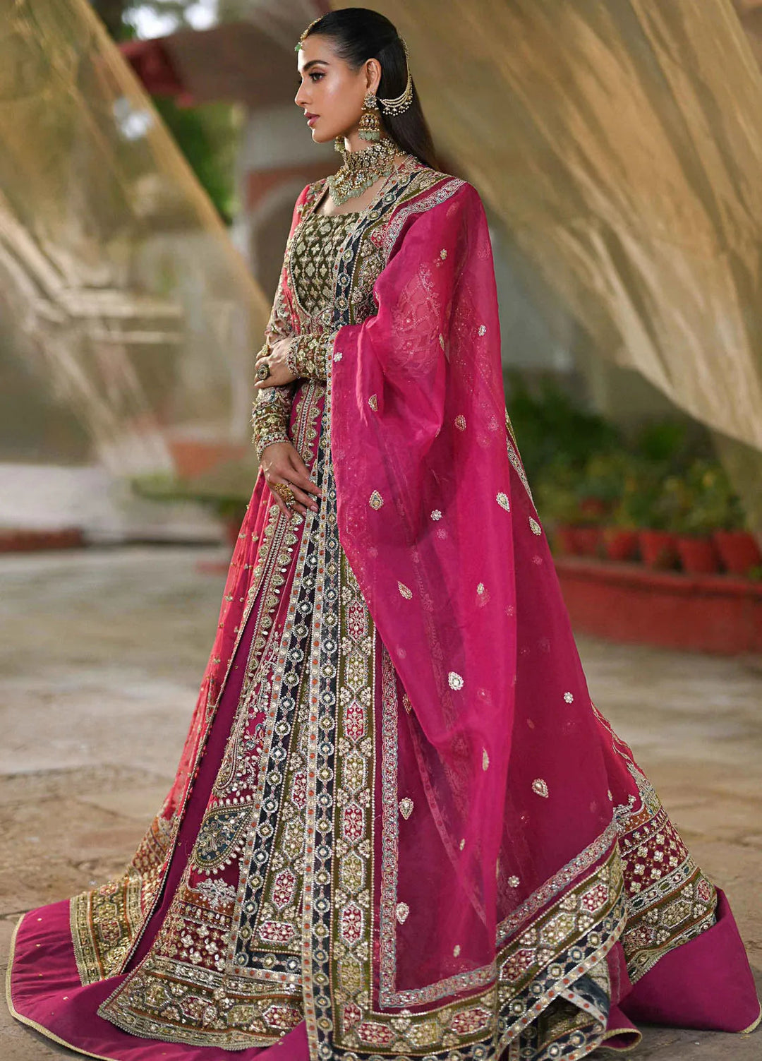 Singhar By Qalamkar Embroidered Net Suit Unstitched 3 Piece QLM24SW RF-04 Rimel - Luxury Collection