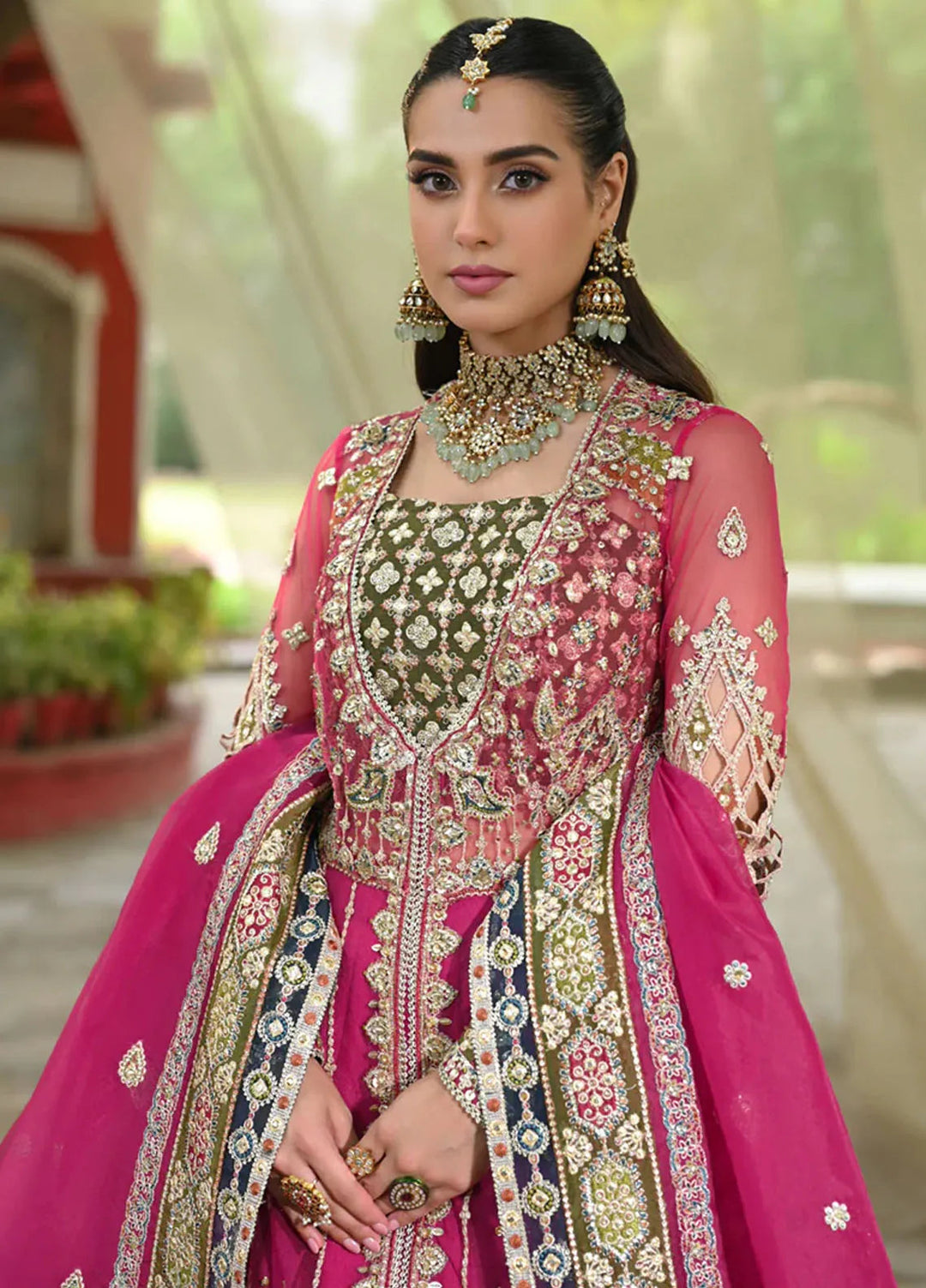 Singhar By Qalamkar Embroidered Net Suit Unstitched 3 Piece QLM24SW RF-04 Rimel - Luxury Collection