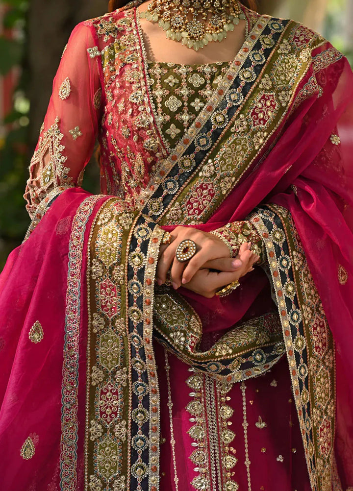 Singhar By Qalamkar Embroidered Net Suit Unstitched 3 Piece QLM24SW RF-04 Rimel - Luxury Collection