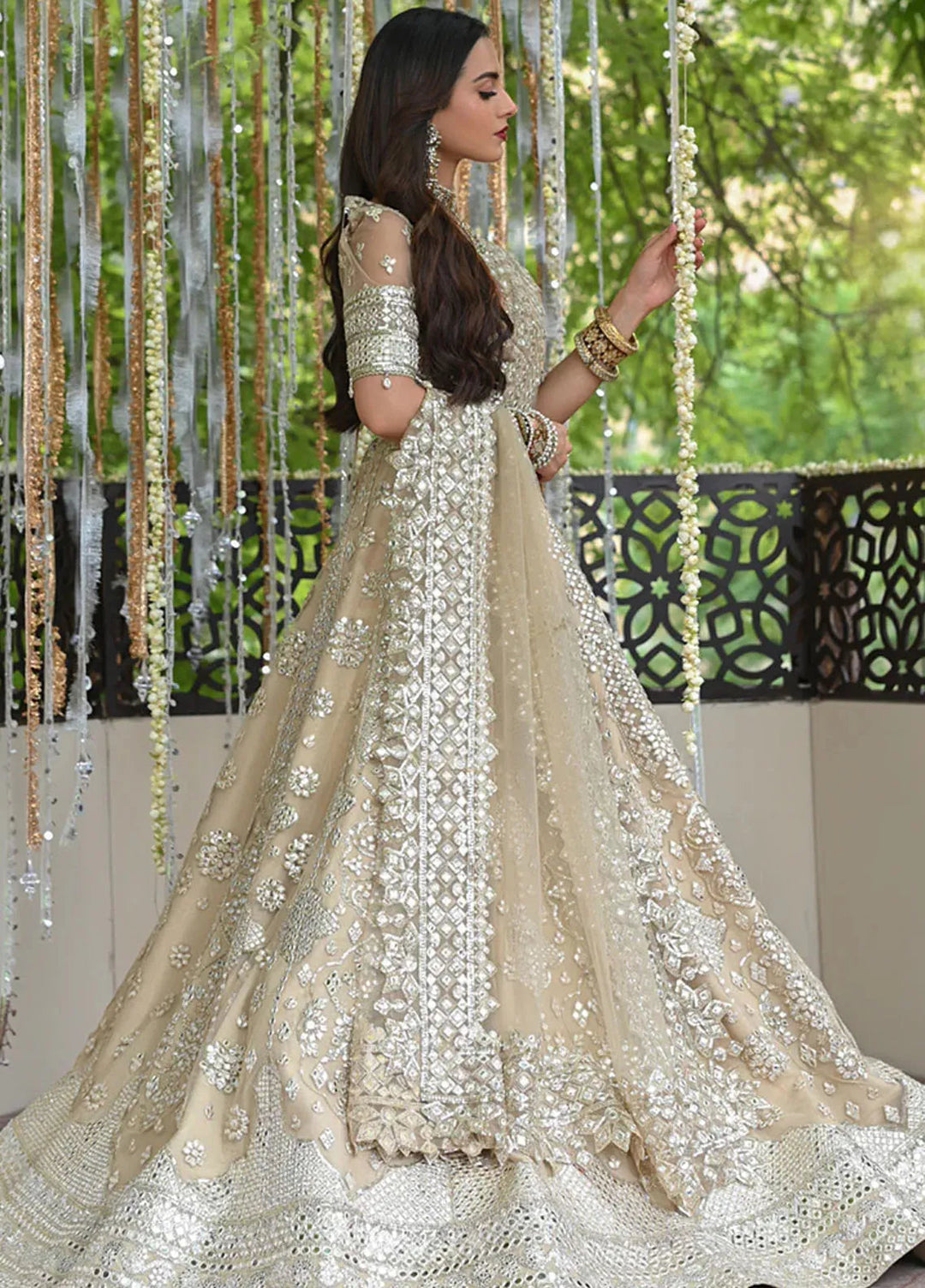 Singhar By Qalamkar Embroidered Net Suit Unstitched 3 Piece QLM24SW RF-06 Roop - Luxury Collection