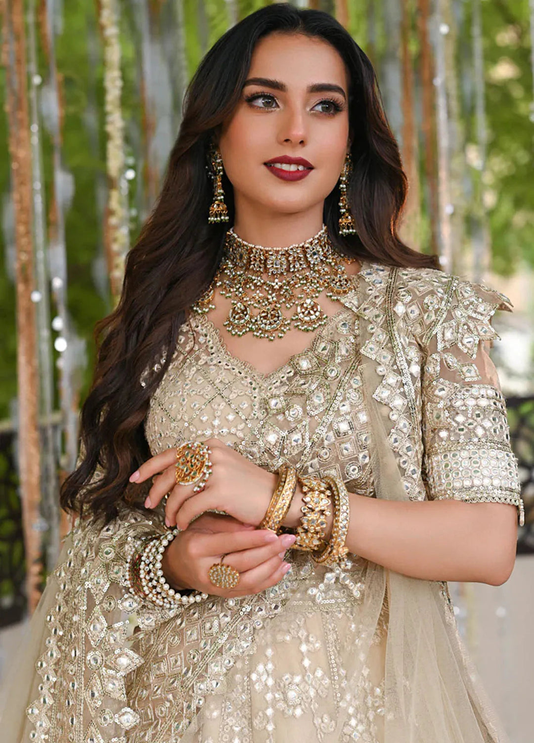 Singhar By Qalamkar Embroidered Net Suit Unstitched 3 Piece QLM24SW RF-06 Roop - Luxury Collection