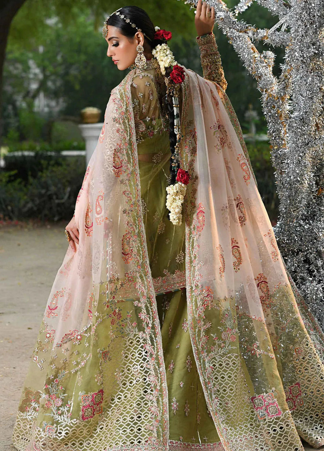 Singhar By Qalamkar Embroidered Net Suit Unstitched 3 Piece QLM24SW RF-07 Halena - Luxury Collection