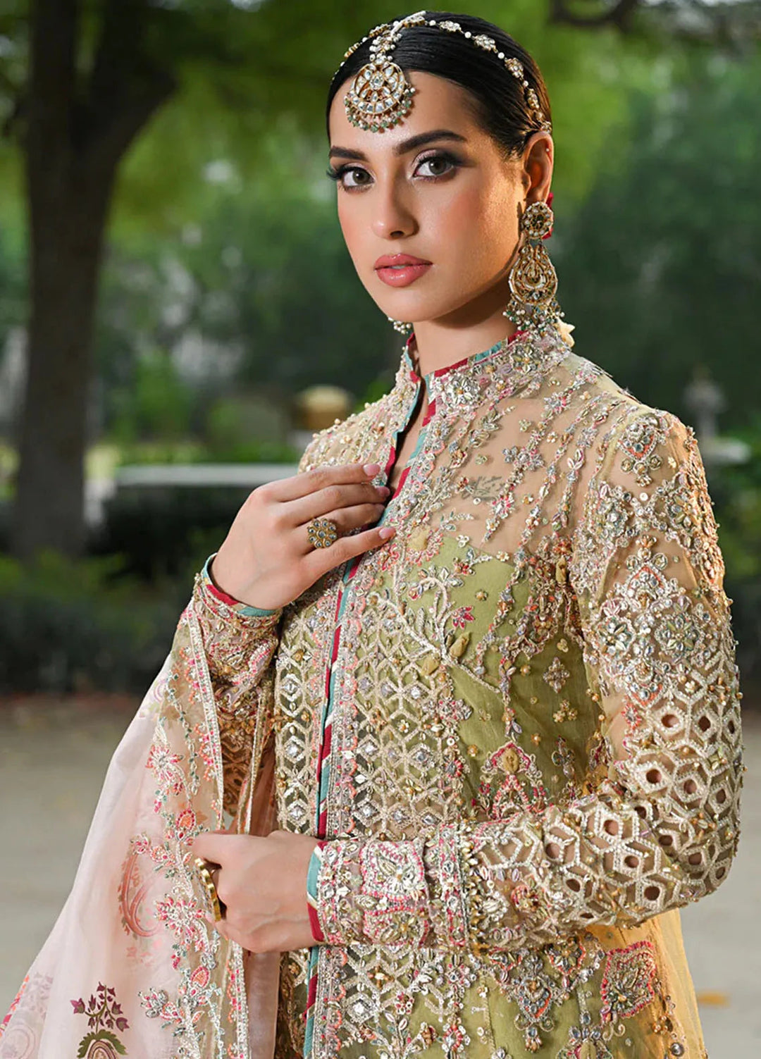 Singhar By Qalamkar Embroidered Net Suit Unstitched 3 Piece QLM24SW RF-07 Halena - Luxury Collection