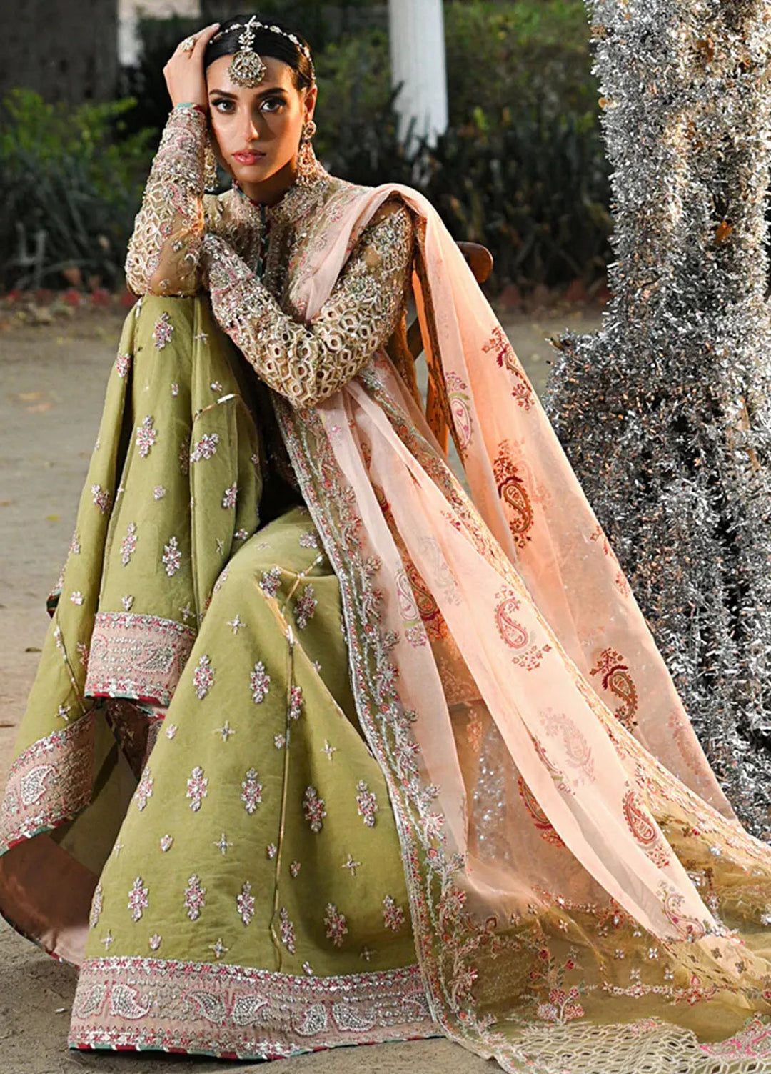 Singhar By Qalamkar Embroidered Net Suit Unstitched 3 Piece QLM24SW RF-07 Halena - Luxury Collection