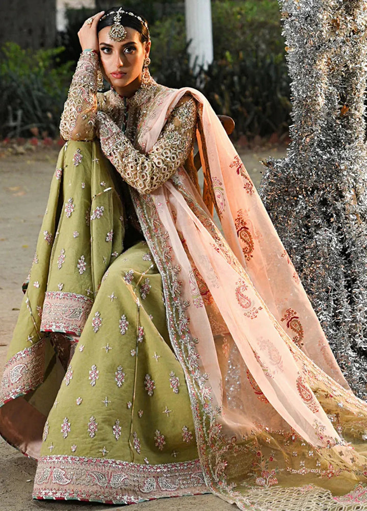 Singhar By Qalamkar Embroidered Net Suit Unstitched 3 Piece QLM24SW RF-07 Halena - Luxury Collection