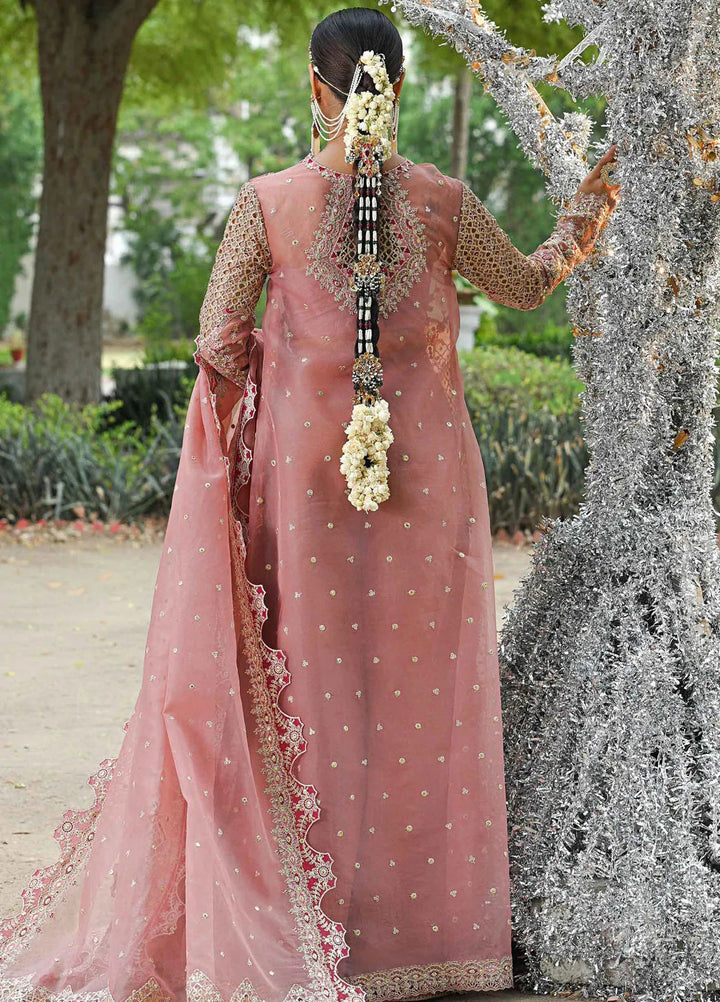 Singhar By Qalamkar Embroidered Organza Suit Unstitched 3 Piece QLM24SW RF-02 Saleha - Luxury Collection