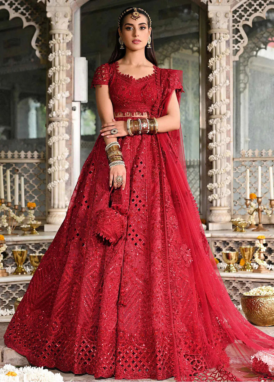 Singhar By Qalamkar Embroidered Raw Silk Suit Unstitched 3 Piece QLM24SW RF-01 Muskaan - Luxury Collection
