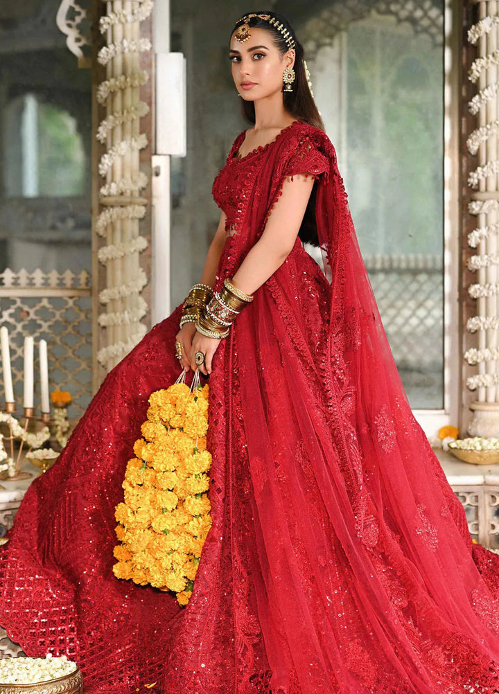 Singhar By Qalamkar Embroidered Raw Silk Suit Unstitched 3 Piece QLM24SW RF-01 Muskaan - Luxury Collection