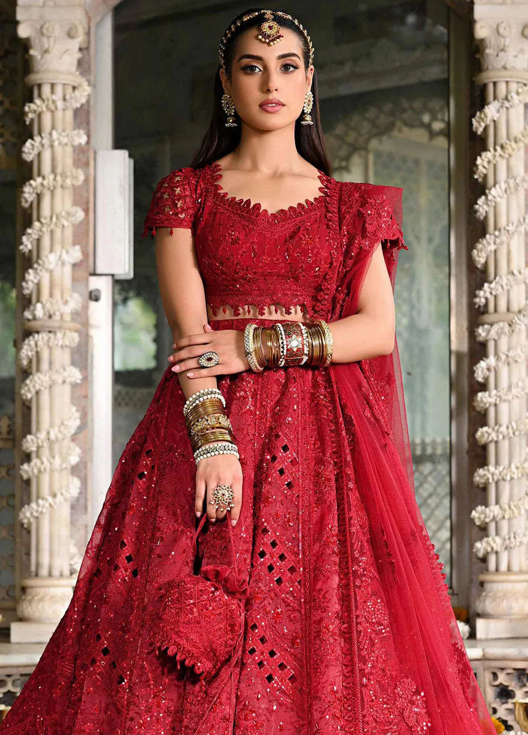 Singhar By Qalamkar Embroidered Raw Silk Suit Unstitched 3 Piece QLM24SW RF-01 Muskaan - Luxury Collection