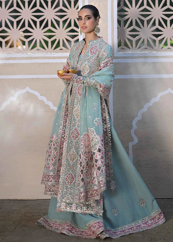 Singhar By Qalamkar Embroidered Raw Silk Suit Unstitched 3 Piece QLM24SW RF-05 Neva - Luxury Collection