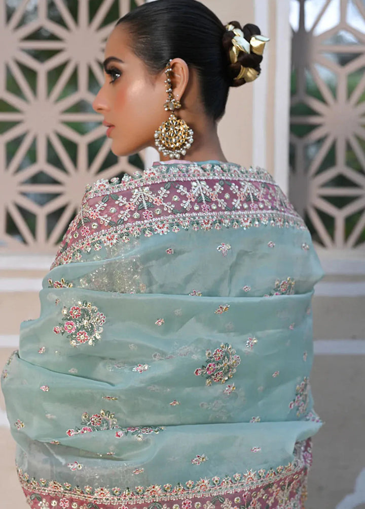 Singhar By Qalamkar Embroidered Raw Silk Suit Unstitched 3 Piece QLM24SW RF-05 Neva - Luxury Collection