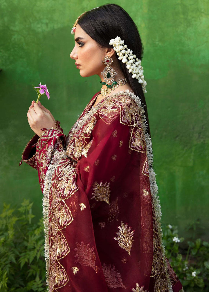 Singhar By Saad Shaikh Embroidered Raw Silk Suits Unstitched 3 Piece SSK23SG Iksha - Festive Collection