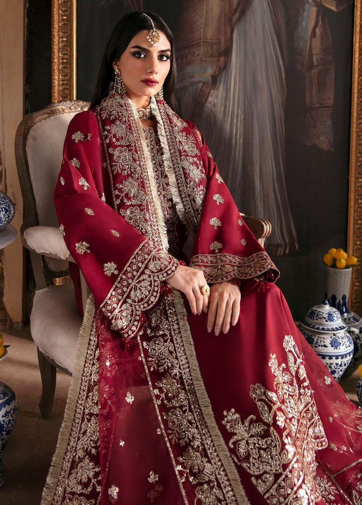 Singhar By Saad Shaikh Embroidered Raw Silk Suits Unstitched 3 Piece SSK23SG Raqs - Festive Collection