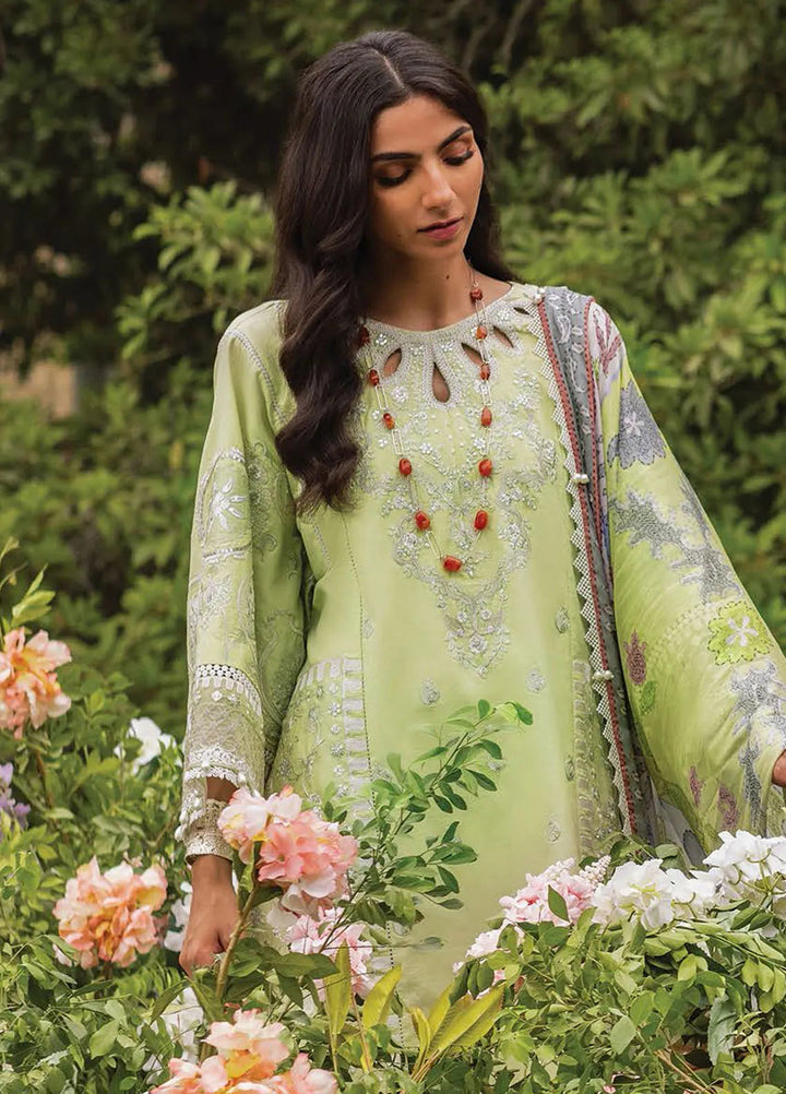 Siraa by Sadaf Fawad Khan Embroidered Lawn Suit Unstitched 3 Piece SDF24SL Gina B - Summer Collection